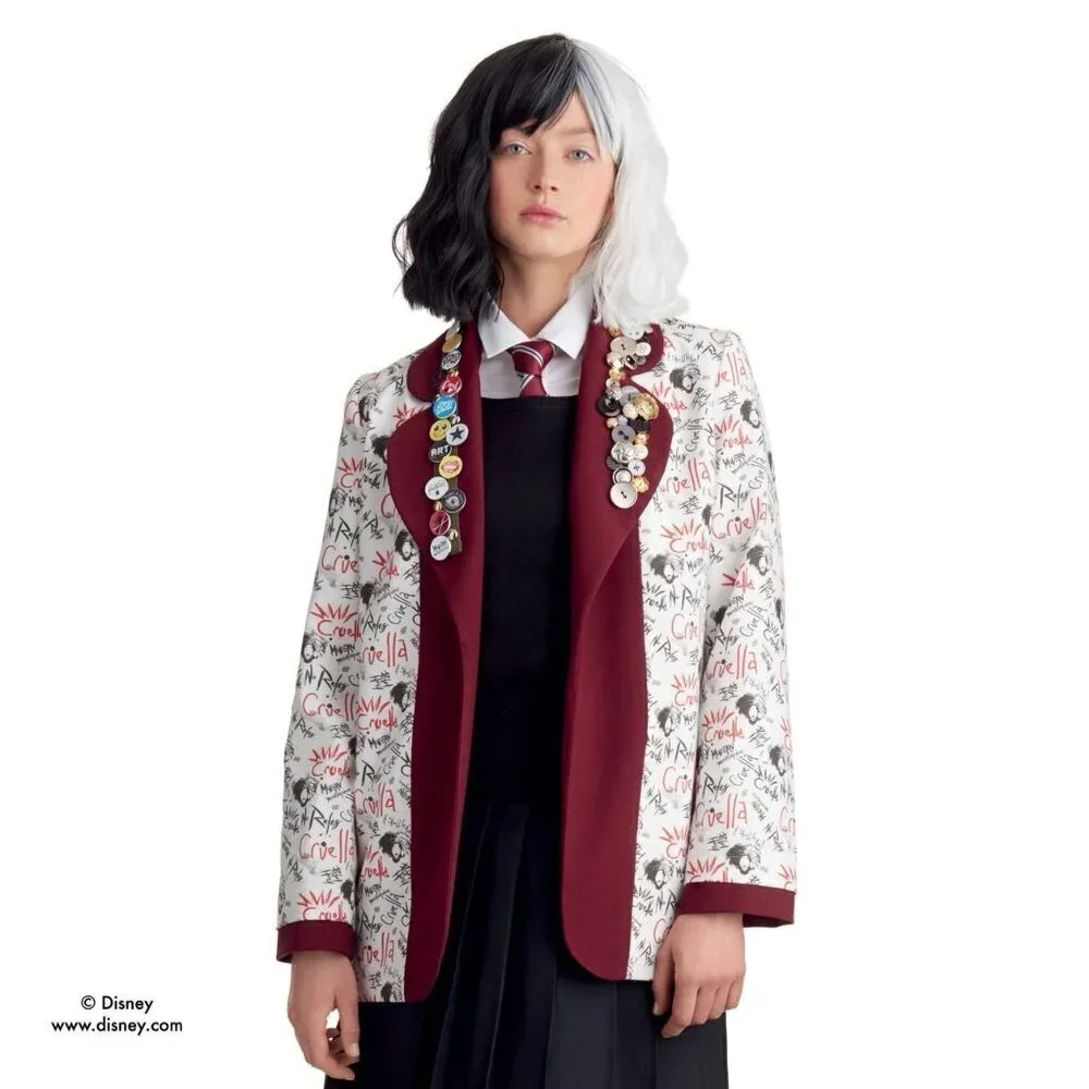 Simplicity Sewing Pattern 10982 9342 Jacket‎ Cruella Costume Cosplay Size XS-XL
